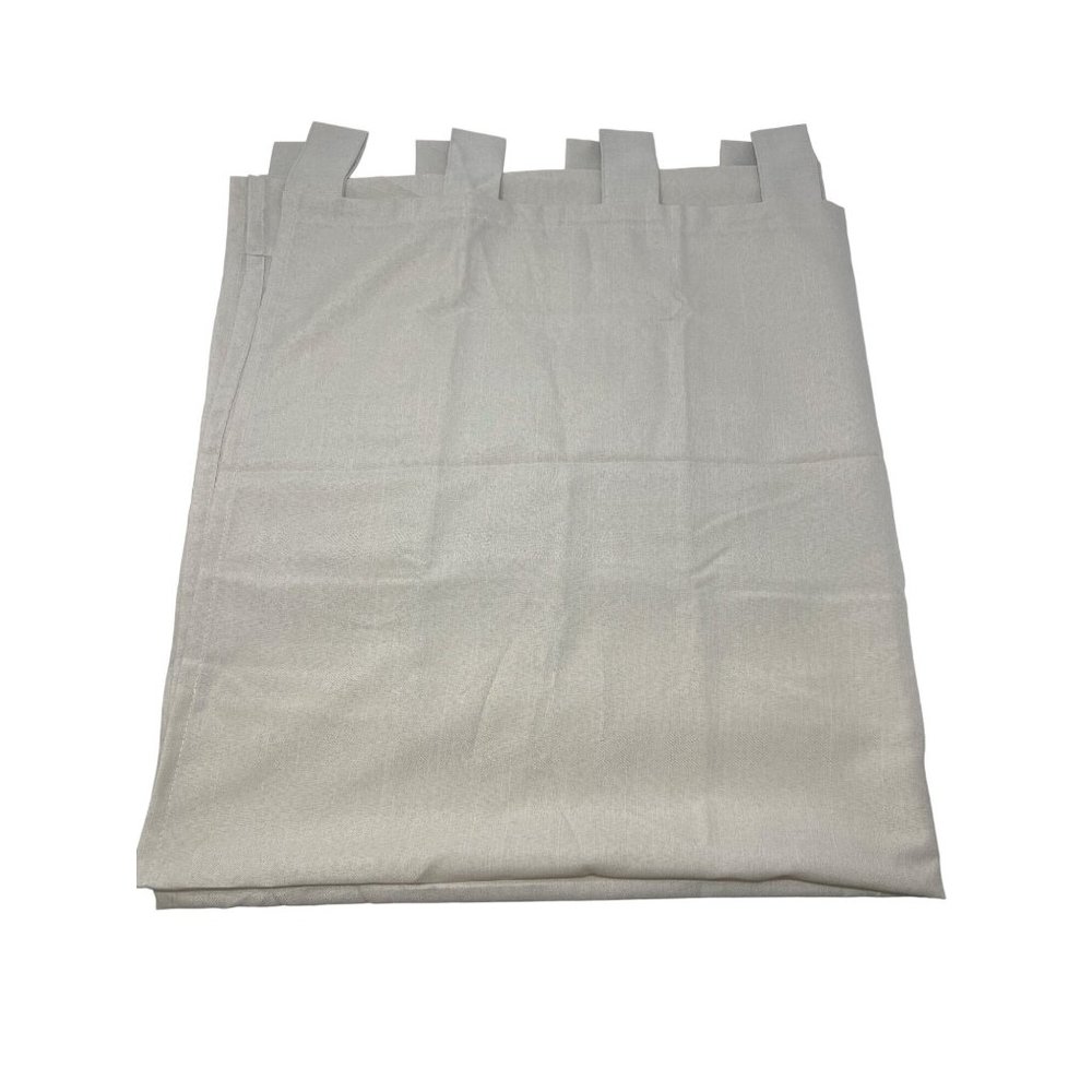 Kohl's Light Filtering Tab Top Window Curtain 51" x 63" Polyester Beige NEW